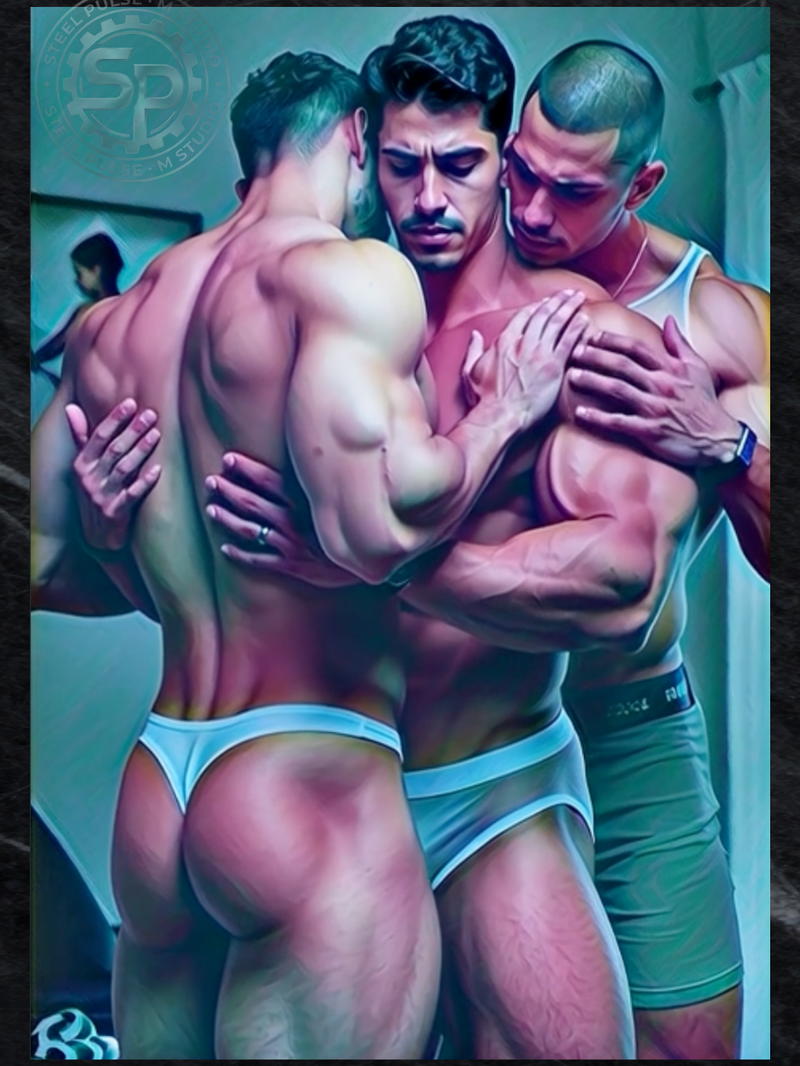 Triple Lock Embrace - Satin Finish Photo Print, Unframed Wall Art