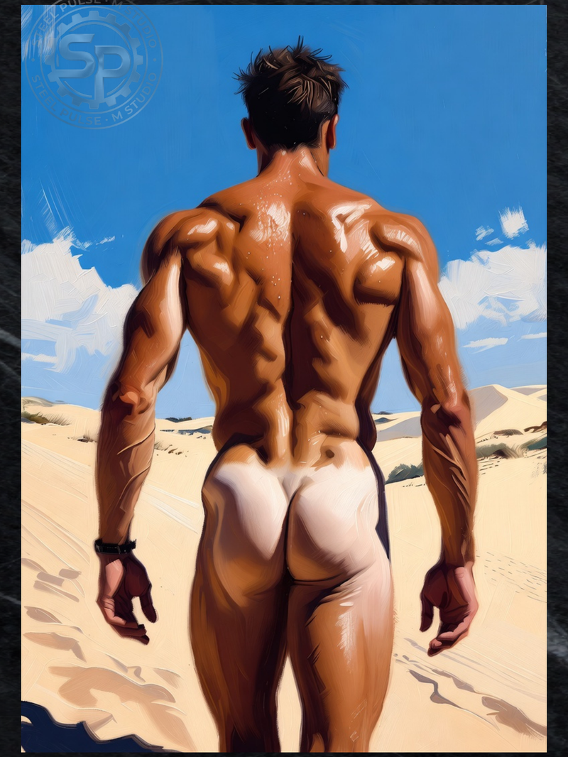 Desert Walk — Male Physique Art Print