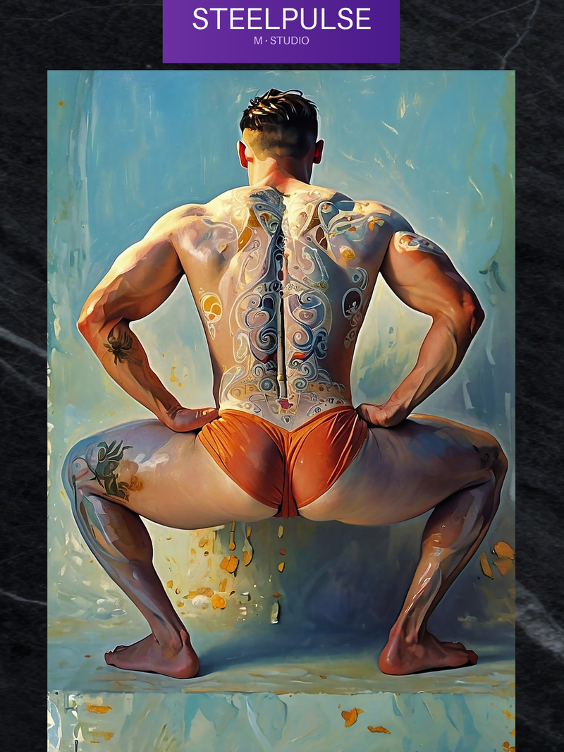 Inked Squat of Legends - Glossy Photo Print, Unframed Mature Wall Art
