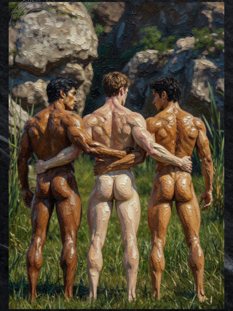 The Three — Classical Male Nude Art Print