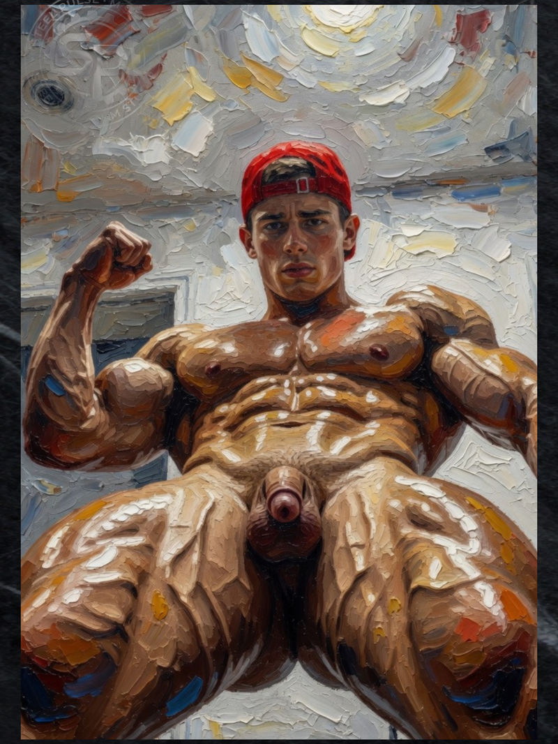 Low Angle — Explicit Male Nude Art Print