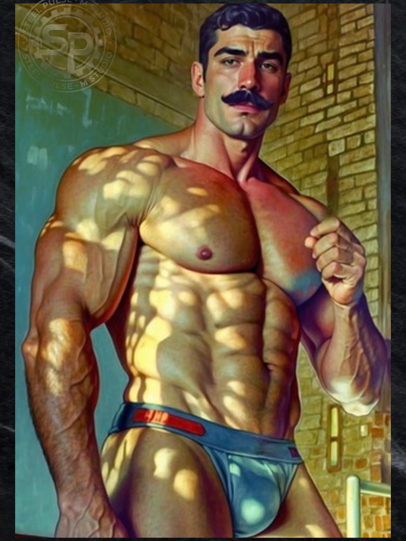 Mustache Might | Art Piece Glossy Photo Print 4x6 5x7 8.5x11 Sizes