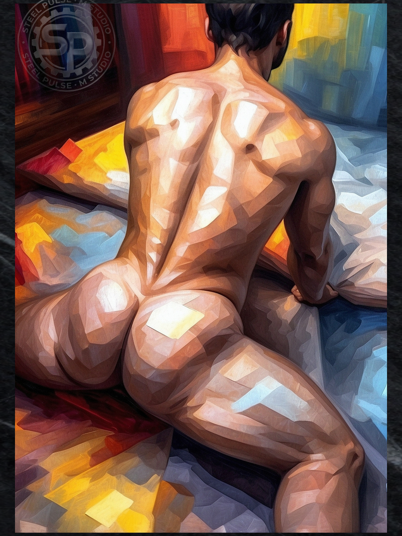 Morning Light — Gay Erotic Male Nude Wall Art | Instant Download