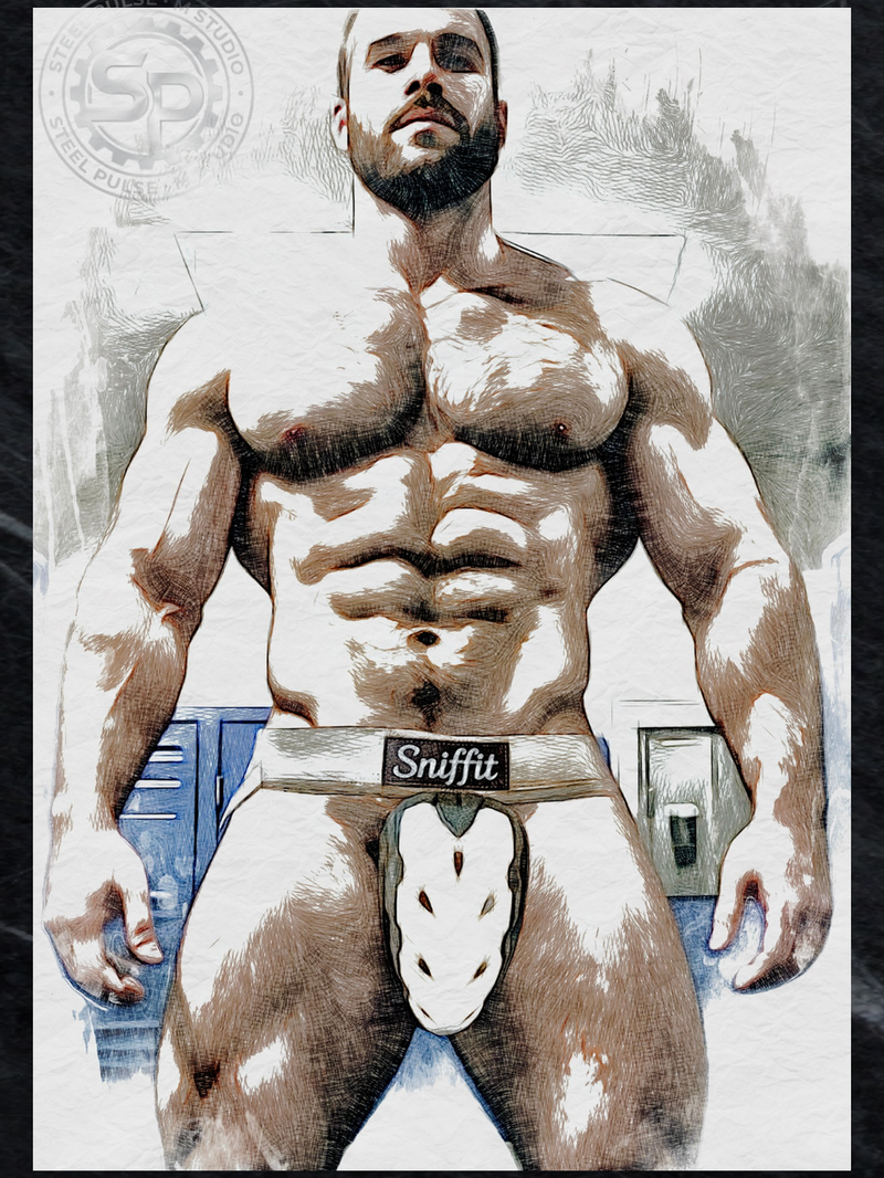 Locker Room — Gay Erotic Jock Wall Art | Instant Download