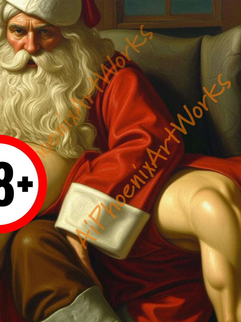 Naughty or Nice List Homoerotic Office Fantasy Print | Choose Size