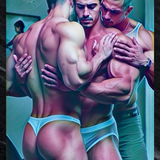 Triple Lock Embrace - Satin Finish Photo Print, Unframed Wall Art