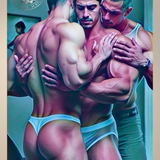 Triple Lock Embrace - Satin Finish Photo Print, Unframed Wall Art