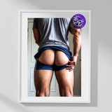 Pull Down — Male Physique Art Print