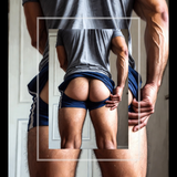 Pull Down — Male Physique Art Print