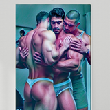 Triple Lock Embrace - Satin Finish Photo Print, Unframed Wall Art