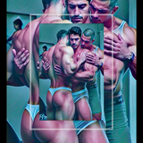 Triple Lock Embrace - Satin Finish Photo Print, Unframed Wall Art