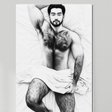 Sunday Morning — Gay Erotic Male Portrait Wall Art | Instant Download
