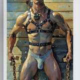 Chained Titan’s Defiance - Glossy Photo Print, Unframed Wall Art