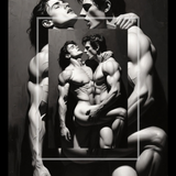 The Surrender — Gay Erotic Art Print