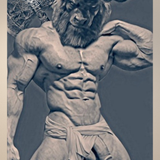 Glossy Photo Print – Stone Minotaur’s Might, Unframed Wall Art