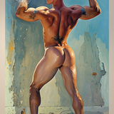 Twin Rear Flex Symphony - Glossy Photo Print, Unframed Mature Wall Art