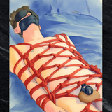Surrender — Gay Shibari Erotic Wall Art | Instant Download