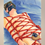 Surrender — Gay Shibari Erotic Wall Art | Instant Download