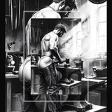 Hephaestus’ Hammer Fall Art Print – Glossy Wall Decor, Unframed Male Figure Photography