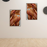 Erotic Art Print | Tattooed Male Back & Thong | Gay NSFW Body Art Print | Bold Masculine Detail | 4 Sizes