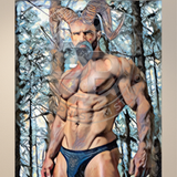Horned Forest Sovereign - Glossy Photo Print, Unframed Wall Art