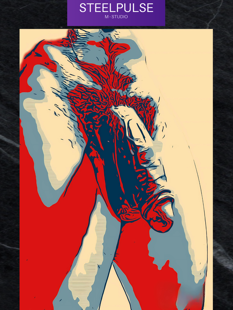 Pop Art Erotic Male Nude Print | Modern Abstract Poster