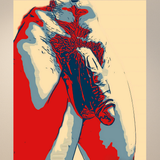 Pop Art Erotic Male Nude Print | Modern Abstract Poster