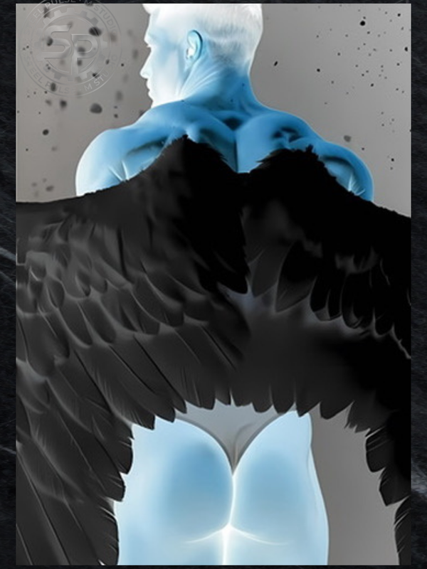 Glossy Photo Print – Fallen Seraph Duo – Shadow & Ice Set, Unframed Wall Art
