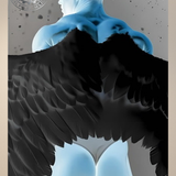 Glossy Photo Print – Fallen Seraph Duo – Shadow & Ice Set, Unframed Wall Art