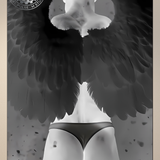 Glossy Photo Print – Fallen Seraph Duo – Shadow & Ice Set, Unframed Wall Art