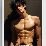 Head Back — Male Physique Art Print