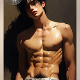 Head Back — Male Physique Art Print