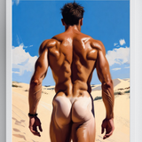 Desert Walk — Male Physique Art Print