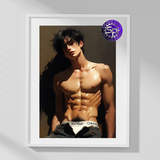 Head Back — Male Physique Art Print