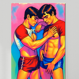 Retro Jock Embrace – Pop Art Homoerotic Print