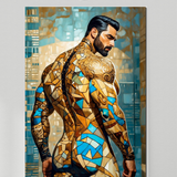 Mosaic Titan’s Gaze - Glossy Photo Print – Unframed Wall Art
