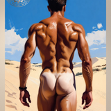 Desert Walk — Male Physique Art Print