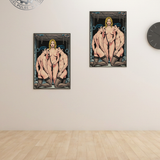 Erotic Art Print | Femdom Whip Dungeon | Dominant Blonde Fantasy | Bold BDSM Art | 4 Sizes