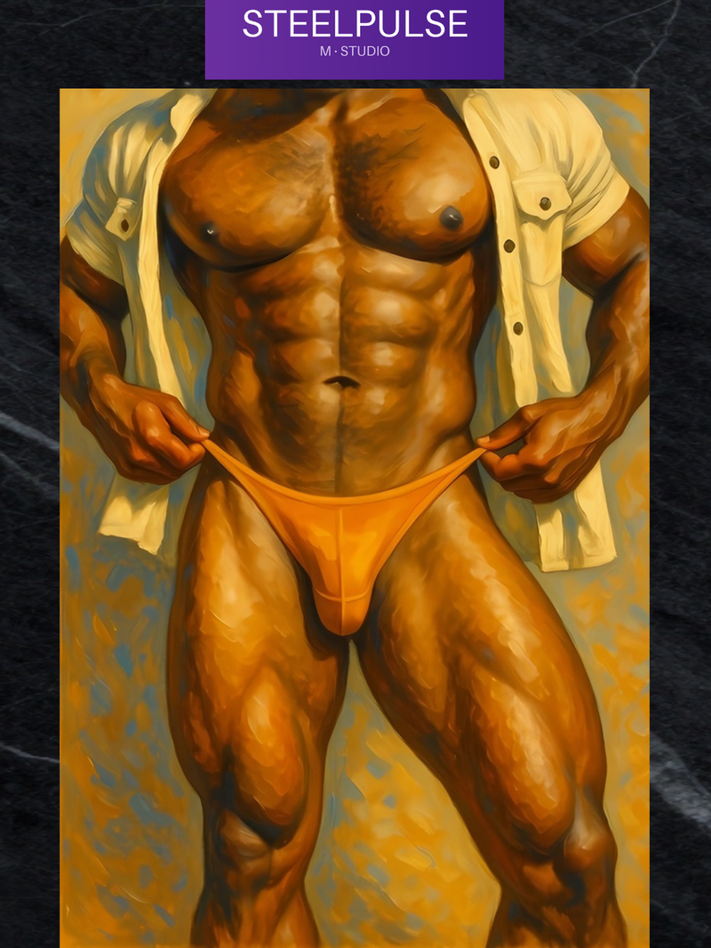 Desert Heat Reveal – Black Muscle God Print