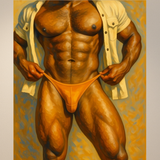 Desert Heat Reveal – Black Muscle God Print