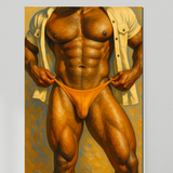 Desert Heat Reveal – Black Muscle God Print