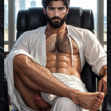Corner Office — Explicit Male Nude Art Print