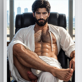 Corner Office — Explicit Male Nude Art Print