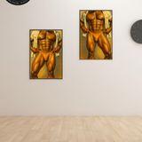 Desert Heat Reveal – Black Muscle God Print