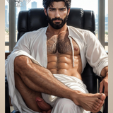 Corner Office — Explicit Male Nude Art Print