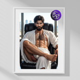 Corner Office — Explicit Male Nude Art Print