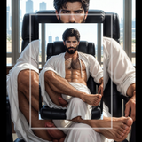 Corner Office — Explicit Male Nude Art Print