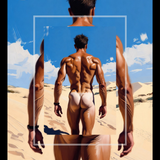 Desert Walk — Male Physique Art Print