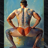 Inked Squat of Legends - Glossy Photo Print, Unframed Mature Wall Art