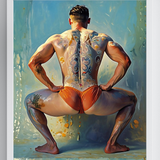 Inked Squat of Legends - Glossy Photo Print, Unframed Mature Wall Art